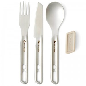 Sea To Summit Detour Stainless Steel Cutlery Set (3 Piece) Stainless Steel