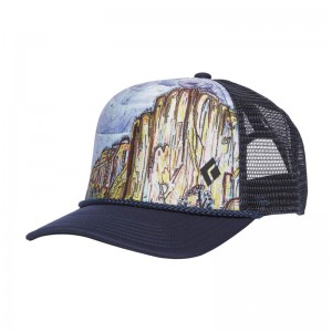 Black Diamond Flat Bill Trucker Hat El Cap