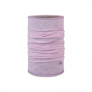 Buff Lightweight Merino Wool lilac sand multistripes