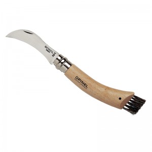 Opinel Pilzmesser rostfrei Buchenholz mit B?rste