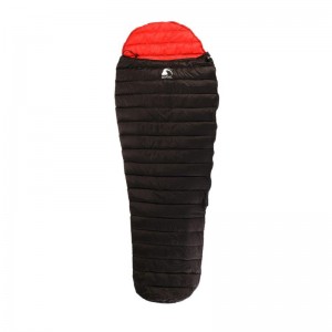 Alvivo Ibex Light Daunenschlafsack black/red