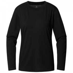 Hagl?fs Kaise Wool LS Tee - Pullover Frauen