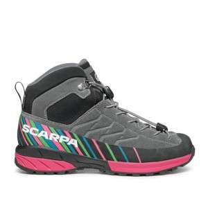 Scarpa Mescalito Mid Kid GTX grey/fuchsia 38