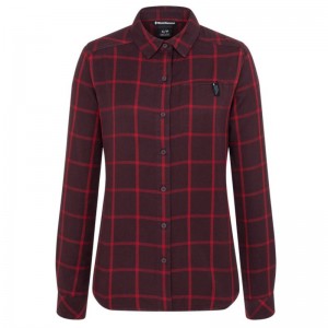 Black Diamond Serenity Flannel Women bordeaux/vermilion plaid L