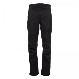 Black Diamond Stormline Stretch Full Zip Rain Pants black S long