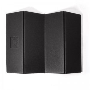 BasicNature Faltkissen / Sitzkissen Recycling PE 40 x 30 x 0,7 cm grau