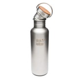 Klean Kanteen® Flasche Reflect Bamboo Cap brushed stainless 0,8 Liter