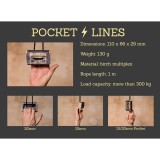 Captain Fingerfood "Pocket" Hangboard "Lines Edition"