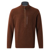 Sherpa Rolpa Eco Zip Tee dark rust XL
