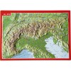 Georelief Reliefpostkarte Alpen