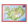Georelief Reliefpostkarte Island