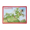 Georelief Reliefpostkarte Vorpommerns Küste