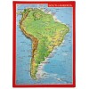 Georelief Reliefpostkarte Südamerika