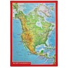 Georelief Reliefpostkarte Nordamerika